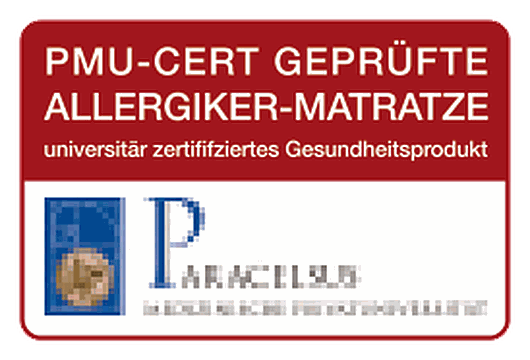Siegel PMU-CERT Allergiker-Matratze